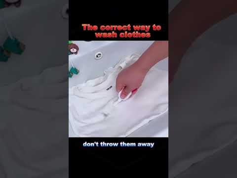 Correct Way To Wash Clothes #shortsvideo #washingclothes #howto #washing