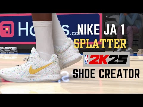 NIKE JA 1 SPLATTER NBA2K25 SHOE CREATOR