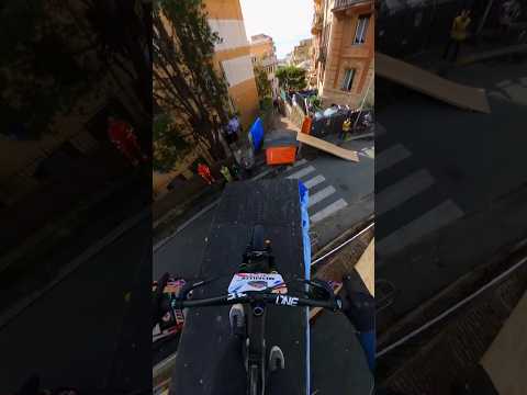 Absolute Madness on bikes down Genoa in Italy!