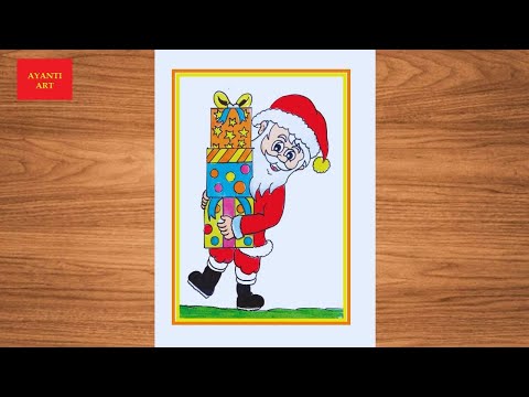 Santa Claus Drawing Very Easy ||  Merry Christmas Drawing Easy || Santa Claus Drawing ||