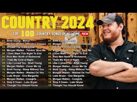 Luke Combs, Chris Stapleton, Morgan Wallen, Kane Brown, Luke Bryan - Country Music Playlist 2024