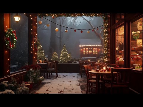 Snowy Porch Coffee | Soft Jazz Music | Xmas Jazz & Ambience