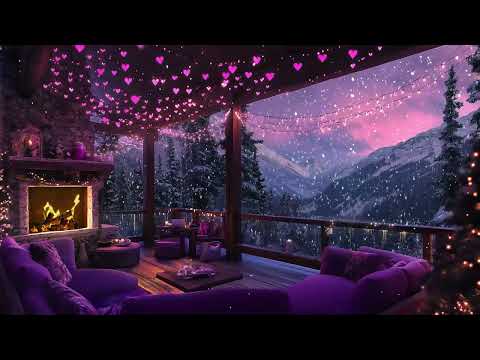 Valentine’s Cozy Evening 💕 Smooth Jazz & Fireplace Glow in a Mountain Hideaway