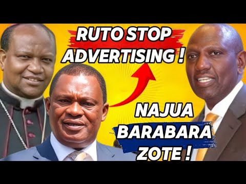 RUTO PANICS as JB MUTURI and NYERI ARCHBISHOP CONFRONTS HIM TO STOP ADVERTISING ROADS AND ACT!