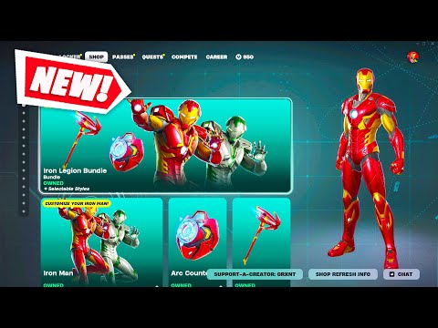 NEW FORTNITE *IRON MAN* UPDATE! (Fortnite Item Shop Feb 13th)