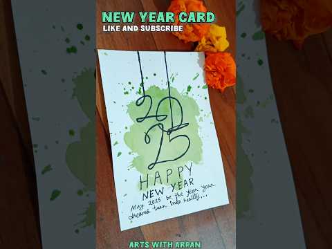 Happy New Year 2025 🎊🎆| Arts With Arpan #shorts #youtubeshorts #happynewyear #art #newyear2025