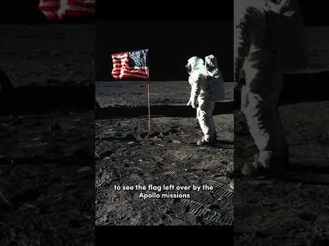 Why we can't see the flag on the moon