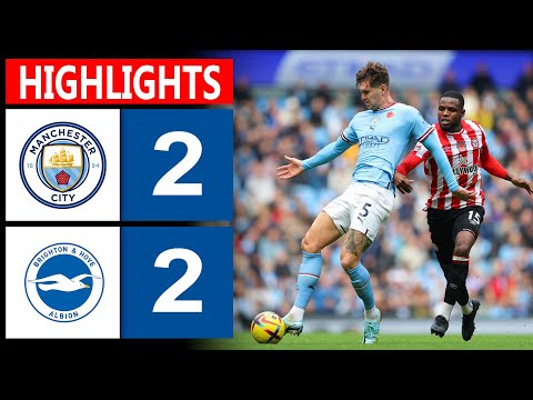 HiGHLIGHT (2-2) | Manchester City vs Brighton | English Premier League 2024/25 | Goals & Highlights