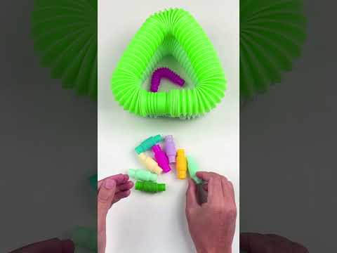 Big 🆚 Mini POP-TUBE #satisfyingvideos #relaxing #oddasmr #poptubesounds #creative #diy #toys