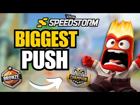 Getting Anger from Bronze to ULTIMATE CHAMPION in One Push | Disney Speedstorm