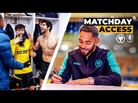 Dressing room scenes and Cunha's new contract | Matchday Access | Wolves vs Aston Villa