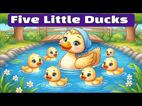 Five Little Ducks | Toddlers learning video | Nursery rhymes #nurseryrhymes #fivelittleducks