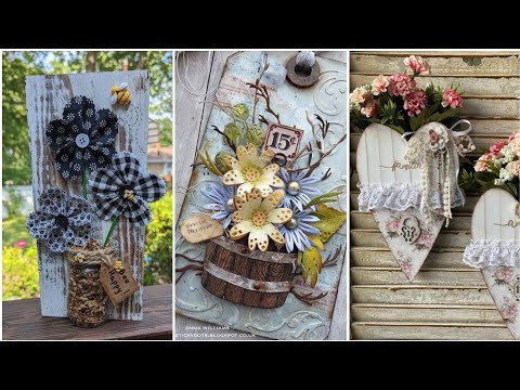 Thrifty Charm Decor Shabby Chic Vintage Rustic Home and Wall Hangings Decor Idea in budget