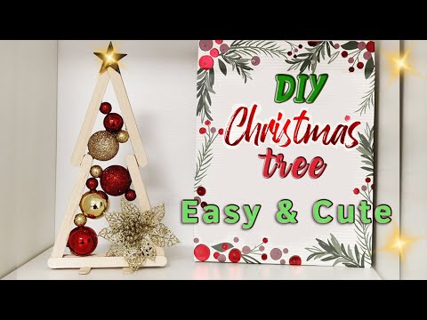 DIY Christmas Tree: Easy Christmas Craft from Everyday Materials