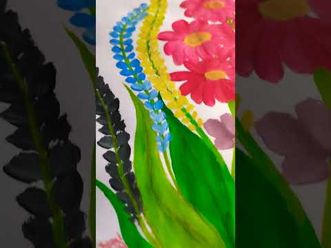 #Water colours painting# flowers painting#esay painting# simple drawing#shorts video # trending 🔥🔥#