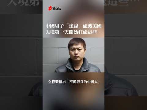 中國男子偷渡美國⋯入境首日狂偷「這些」終被逮現行⋯⋯