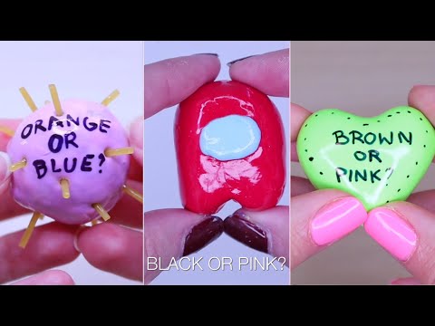 Guess the color challenge! Clay Cracking ASMR Satisfying