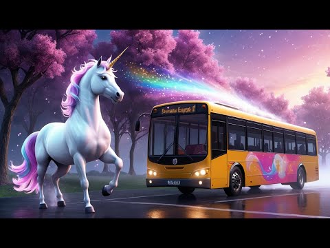 The Unicorns on the Bus | Fun Nursery Rhyme for Kids | Sing-Along Song