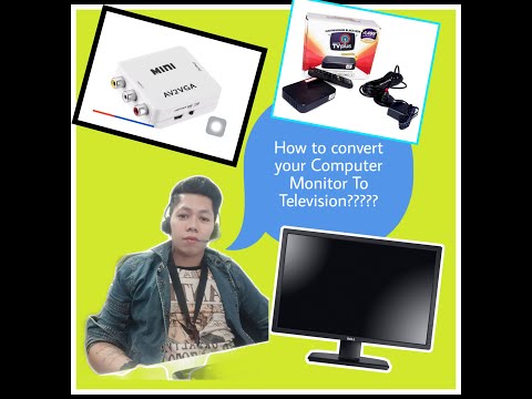 Paano Gawin TV ang Computer Monitor