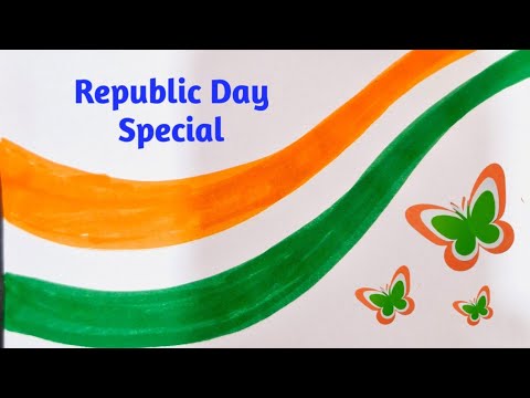 Very Easy tricolour drawing 🇮🇳 / How to draw easy tricolor drawing / Easy drawing / tricolor drawing