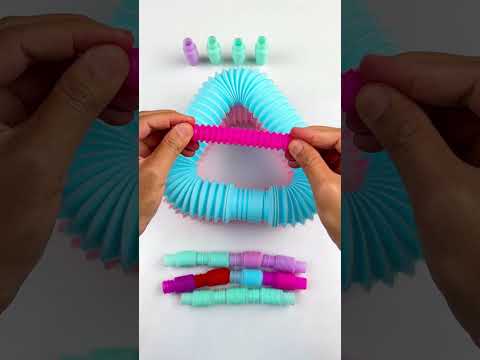 TOYS! Big & Mini POP-TUBES #satisfyingvideos #relaxing #oddasmr #poptubesounds #creative #diy NICE