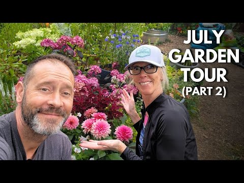 July Tour Part 2 - More Flowers 😀💮#flowers #gardentour #garden