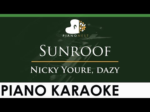 Nicky Youre, dazy - Sunroof - LOWER Key (Piano Karaoke Instrumental)