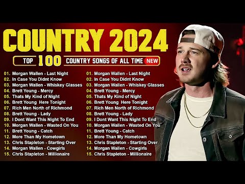 Country Music 2024 - Morgan Wallen, Luke Combs, Brett Young, Kane Brown, Luke Bryan, Chris Stapleton