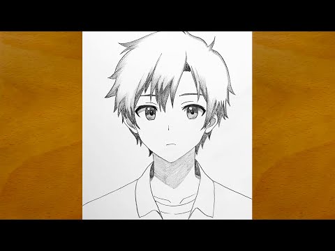 How to Draw an Anime Boy Step by Step || Easy Anime Sketch || Pencil Drawing