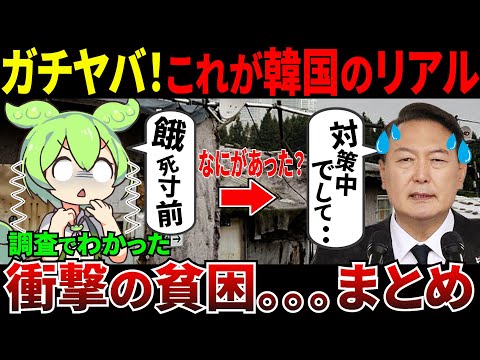 これがリアルな韓国…現地調査で判明した衝撃すぎる貧困「実話」高齢者貧困率43％の韓国が世界一の高齢化社会へ【ずんだもん＆ゆっくり解説】