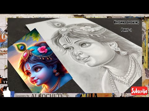 Krishna Janmashtami special drawing step by step Janmashtami drawing easy and beautiful #janmashtami