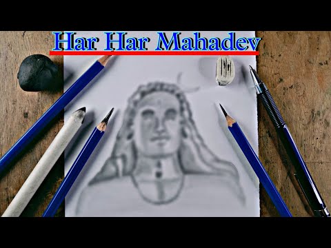 How to draw Lord Shiva : tutorial