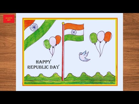 Republic Day Drawing Easy Steps || Republic Day Drawing For Beginners || Republic Day 2025