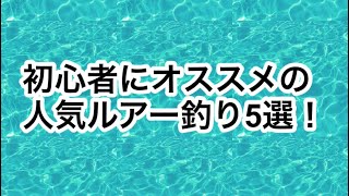 初心者にオススメの人気ルアー釣り5選！