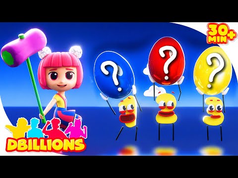 Big Balloons, Sweet Apples & Surprise Eggs! | Mega Compilation | D Billions Kids Songs