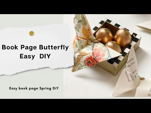 Crafting Magic: Book Page Butterfly DIY tutorial