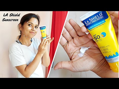 La Shield Sunscreen Gel SPF 50 Review | La Shield Pollution Protect SPF 50 Mineral Sunscreen Gel