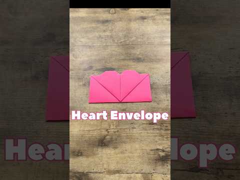 EASY ORIGAMI HEART ENVELOPE FOR VALENTINES DAY TUTORIAL | HOW TO MAKE PAPER ENVELOPE STEP BY STEP