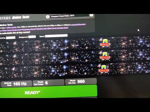 Dell S2721DGF 165Hz Fast Response Time UFO Test