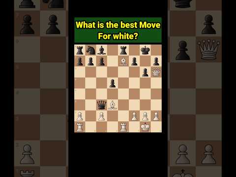 What is the best Move for white? #chess #shorts