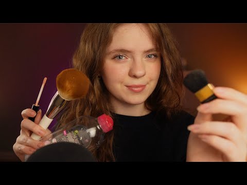 ASMR Big Sister Pampers You With Makeup & Skincare 💄🧼 Tingly layered sounds, soft spoken roleplay