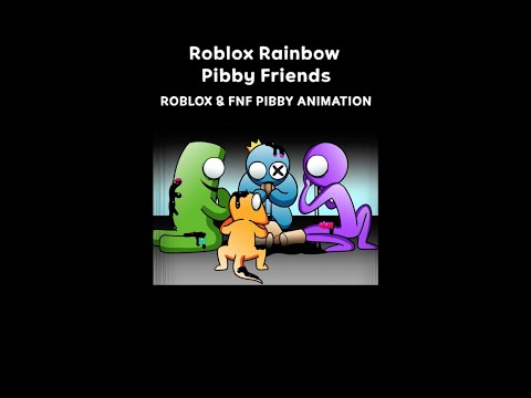 Rainbow Friends Pibby mod - ROBLOX & FNF ANIMATION #shorts