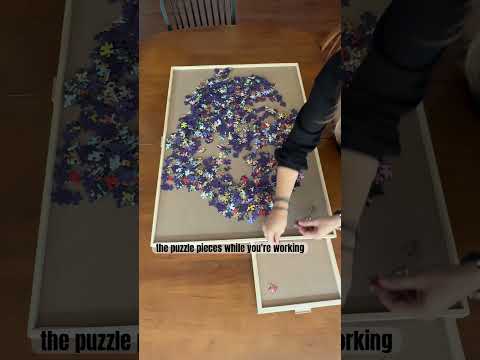 The perfect gift for puzzle lovers | puzzle table | rotating puzzle board #thoughtfulgifting