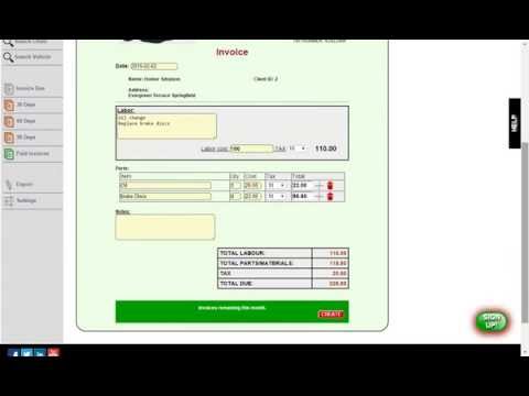 Auto Repair Invoice Software - Easily create invoice from RO.