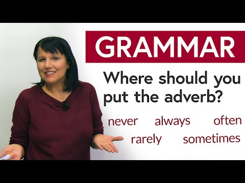 English Grammar Hack: Where should you put the adverb?