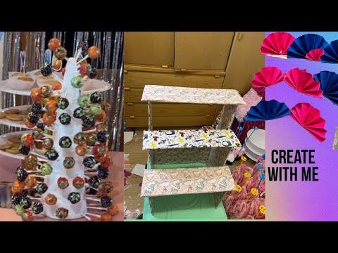 How to make a sweet cone , cake stand for your party