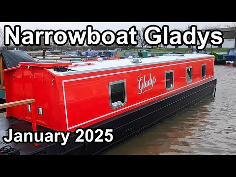 Narrowboat Gladys  January 2025