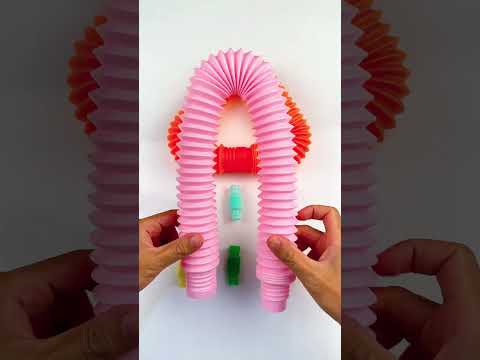 Big 🆚 Mini POP-TUBE #satisfyingvideos #relaxing #oddasmr #poptubesounds #creative #diy #toys