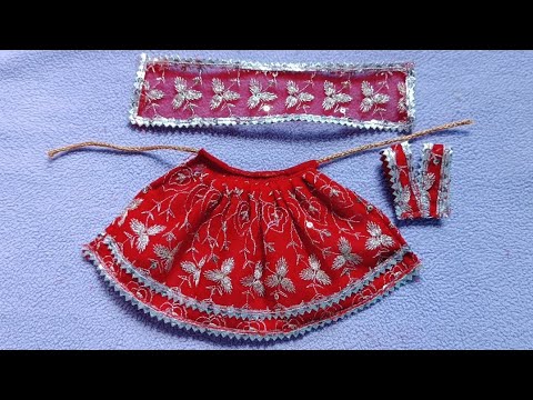 Mata rani ki poshak |navratri special craft | lehenga chunri for durga ji | #handmade lehenga chunri