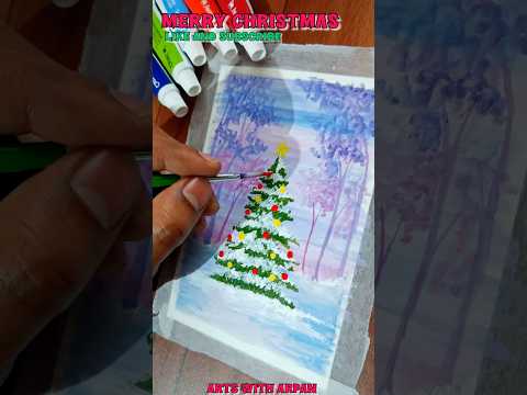 Merry Christmas 🎄🎁 | Arts With Arpan #shorts #christmas #youtubeshorts #art #christmas2024